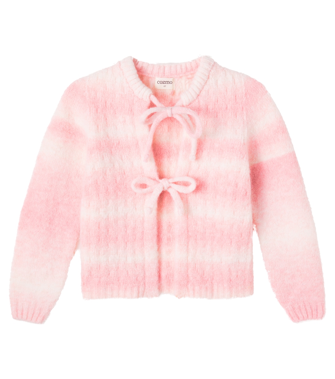 Catania bow-detail striped cardigan | Cozmo