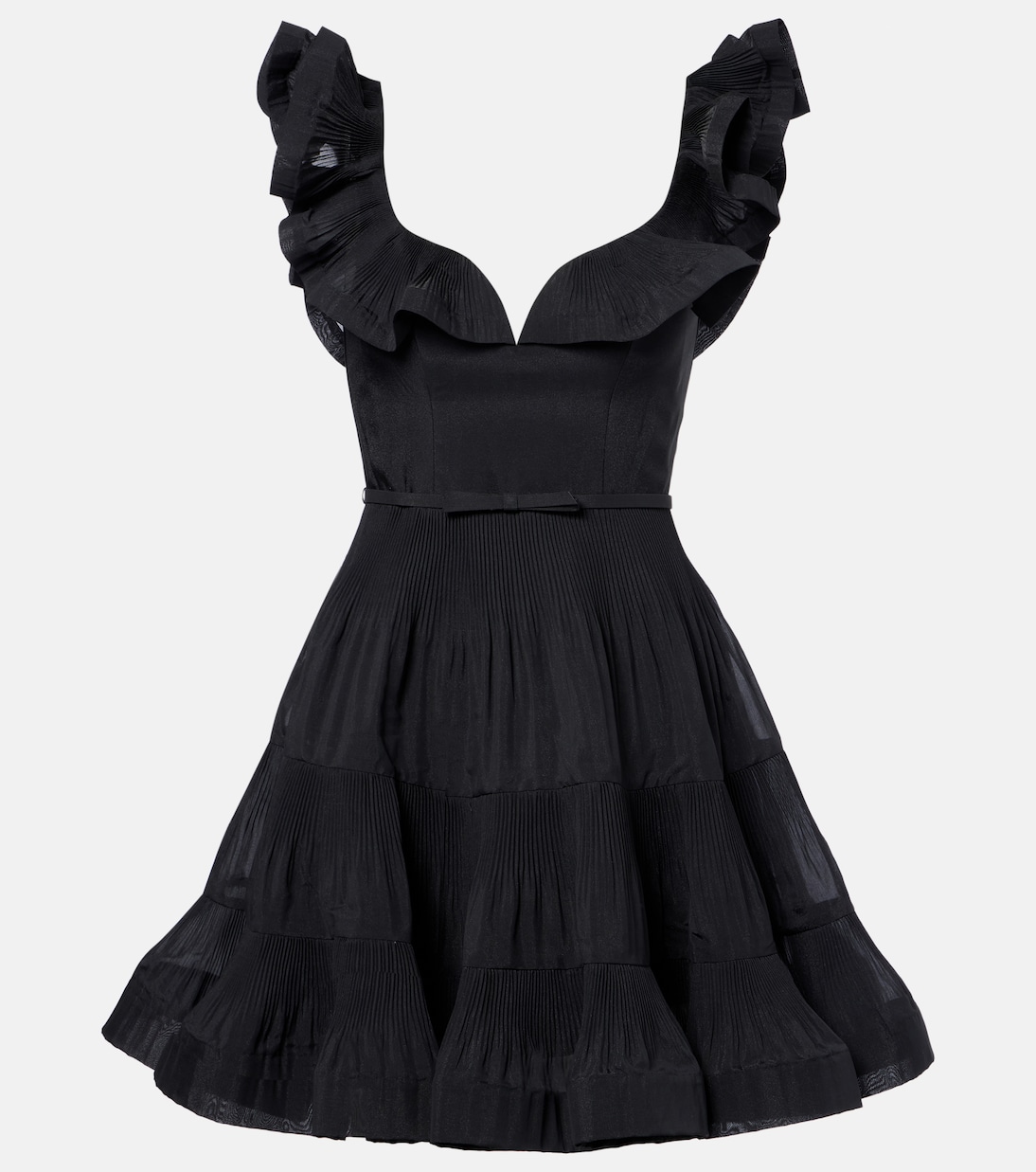 Pleated ruffled minidress | Zimmermann