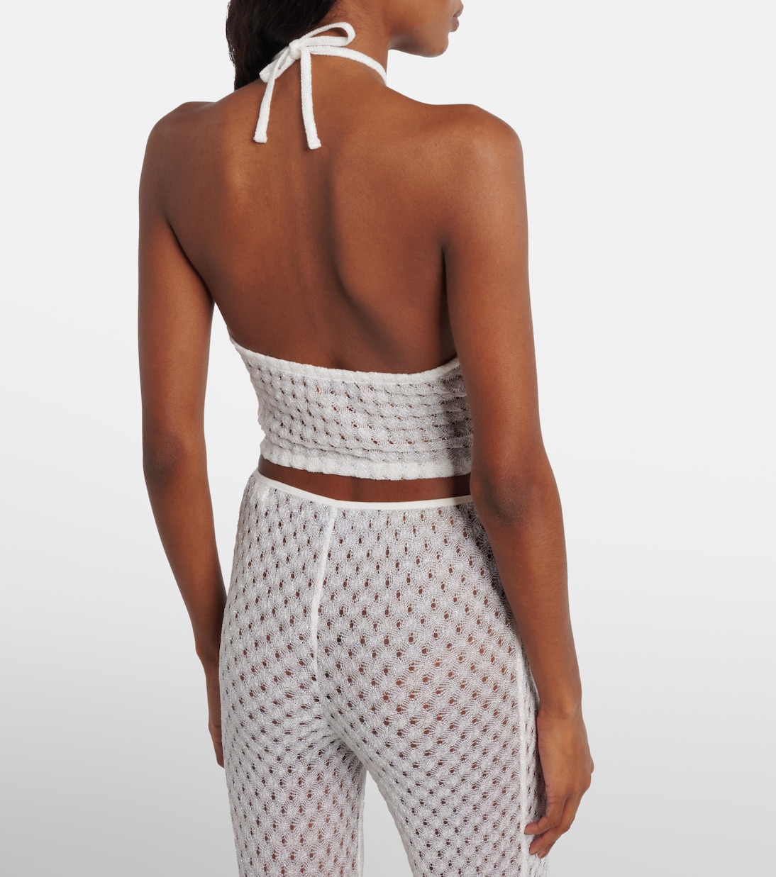 Weite Hose aus Häkelstrick | Missoni