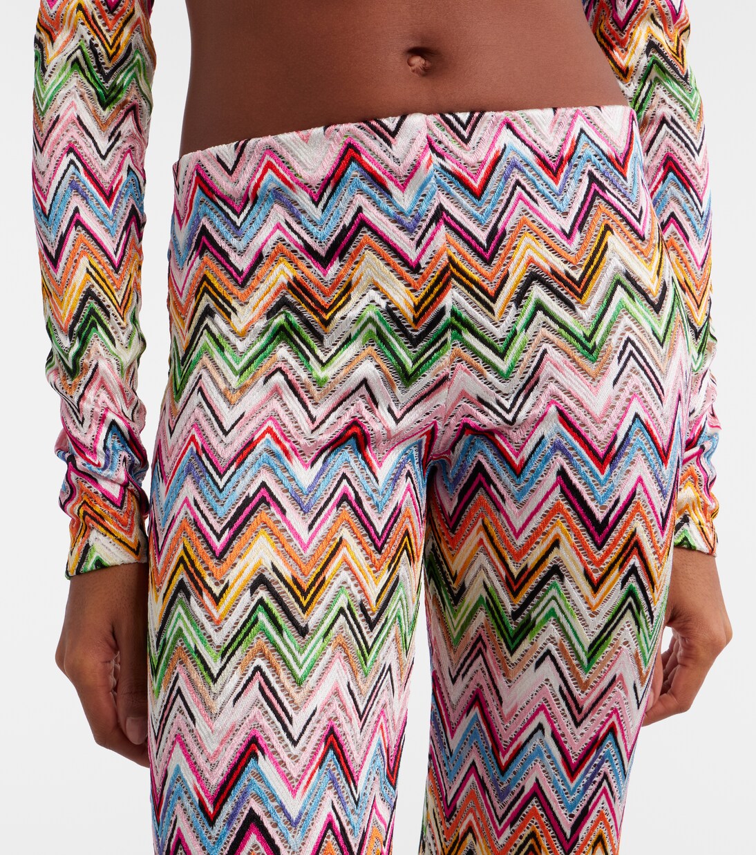 Zigzag high-rise flared pants | Missoni
