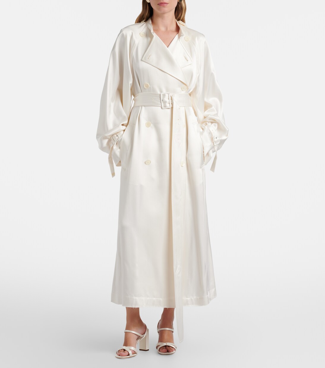 Slingback-Sandalen Elsy aus Satin | Jimmy Choo