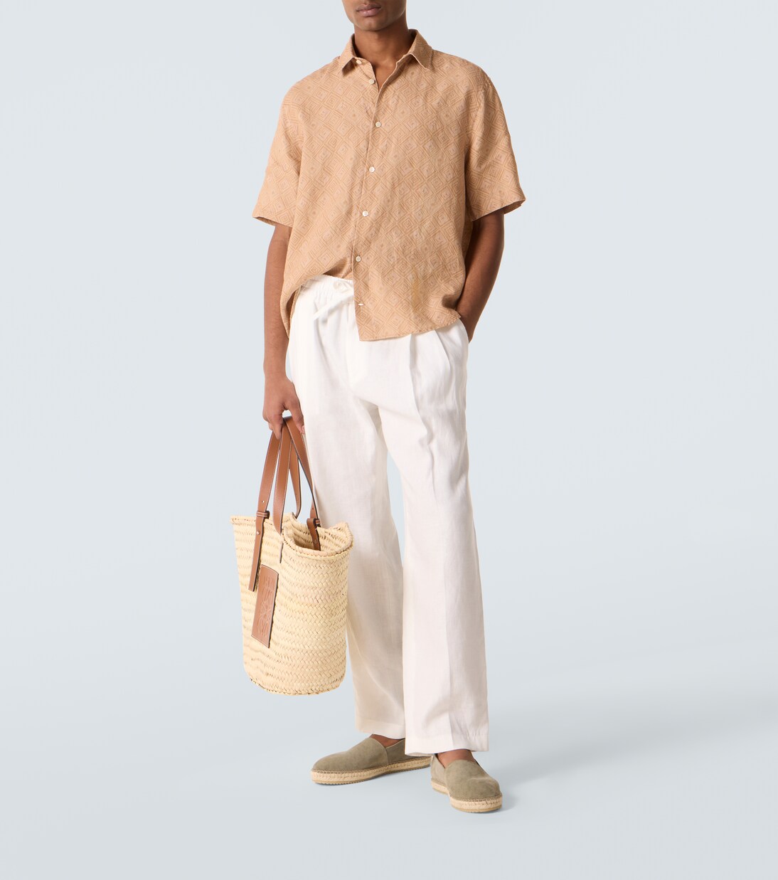 Castro printed linen bowling shirt | Frescobol Carioca