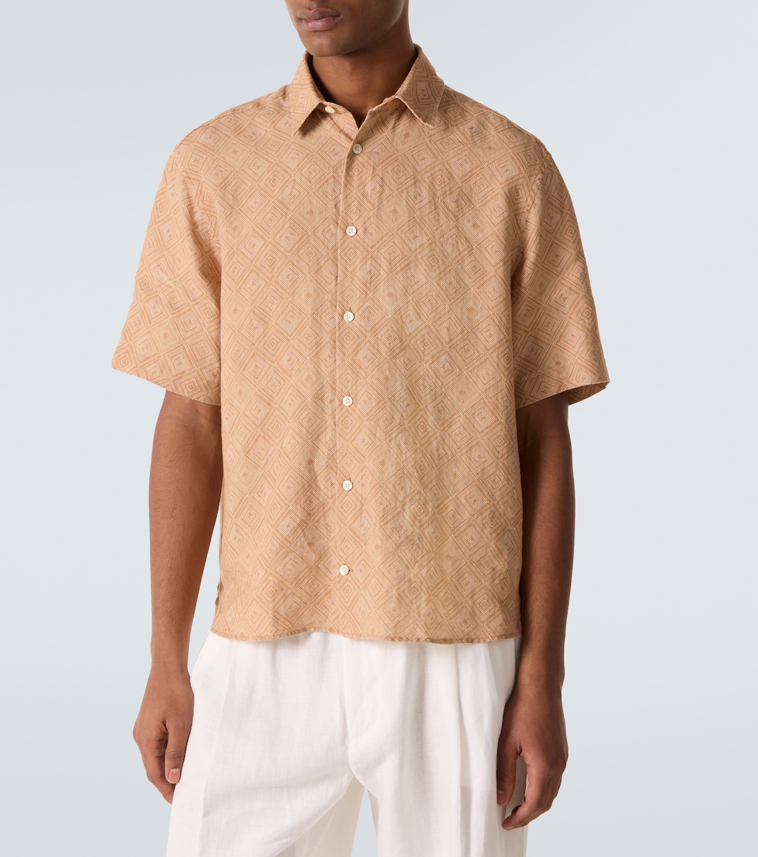 Castro printed linen bowling shirt | Frescobol Carioca