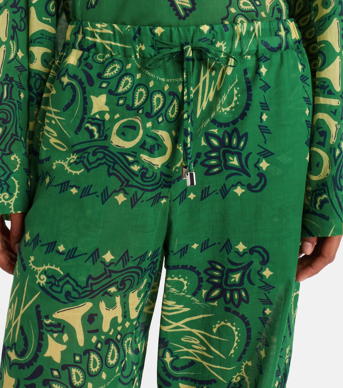 Bandana cotton muslin palazzo pants | The Attico