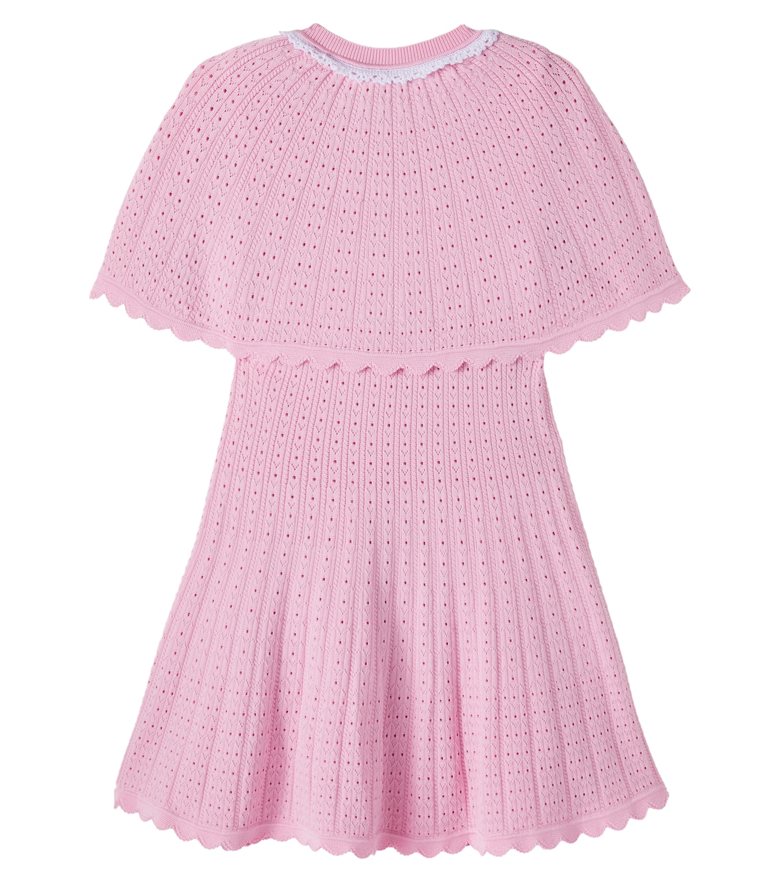 Caped pointelle dress | Self-Portrait Kids