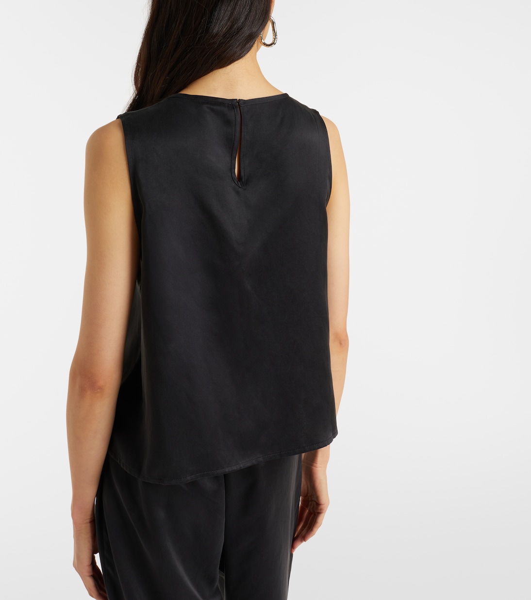 Sofia silk charmeuse tank top | Asceno