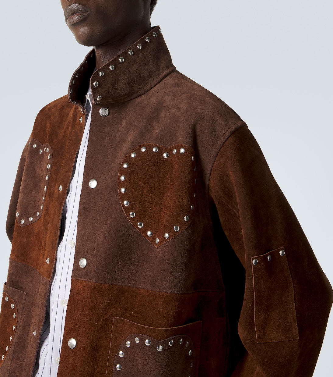 Studded suede jacket | Bode