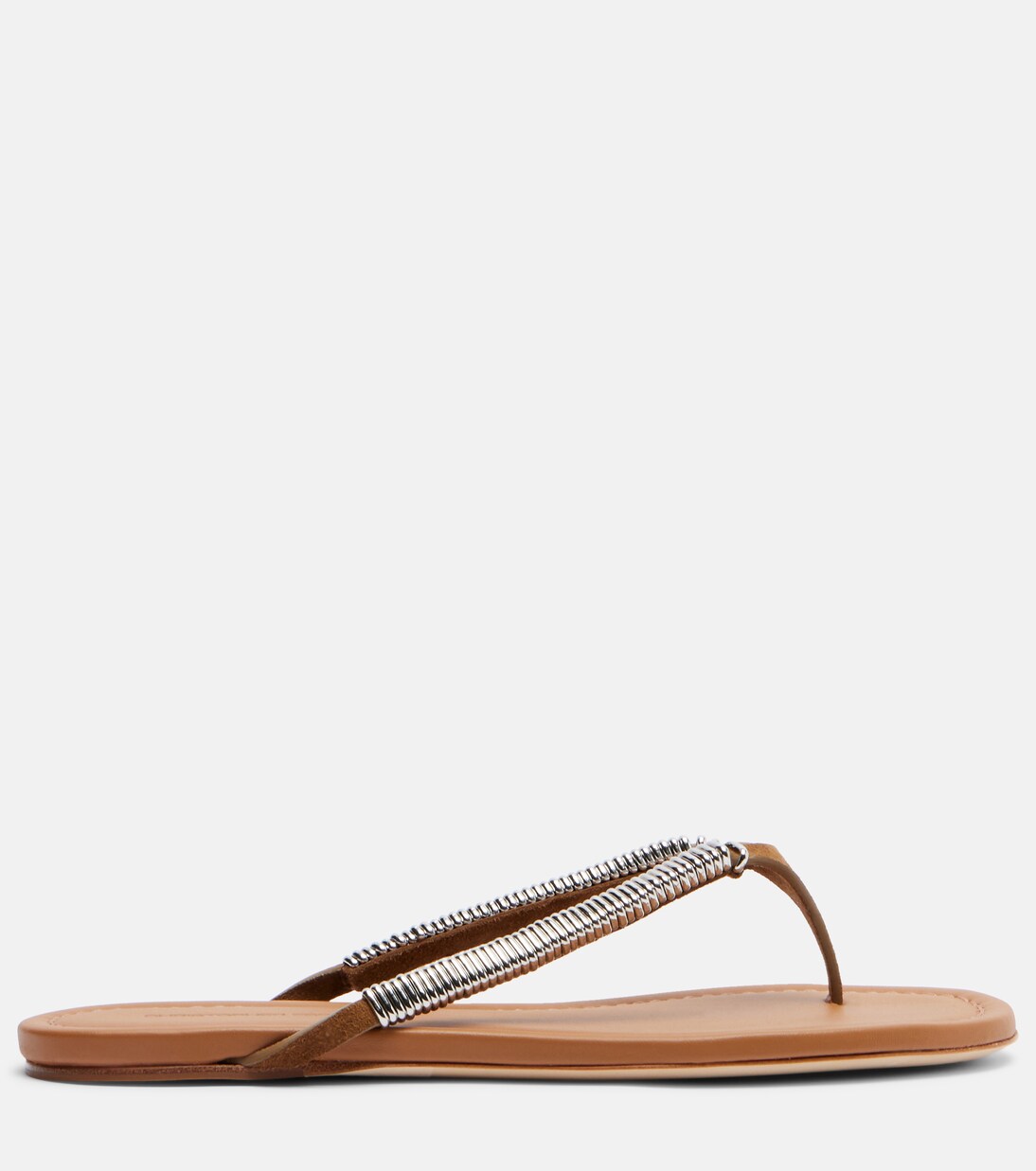 Frida embellished suede thong sandals | Christopher Esber