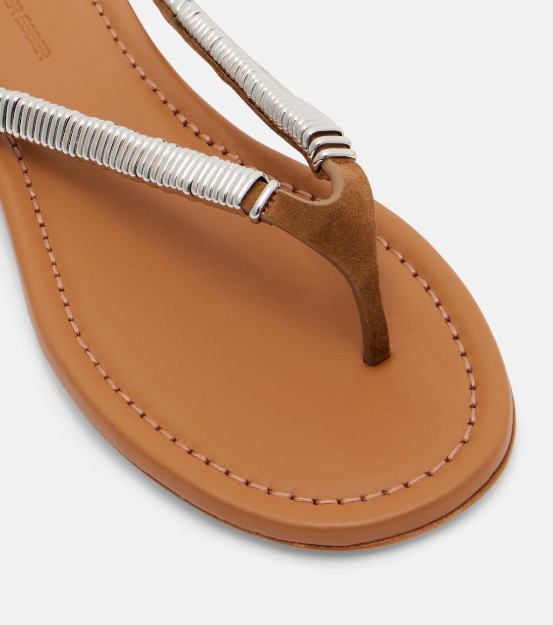 Frida embellished suede thong sandals | Christopher Esber