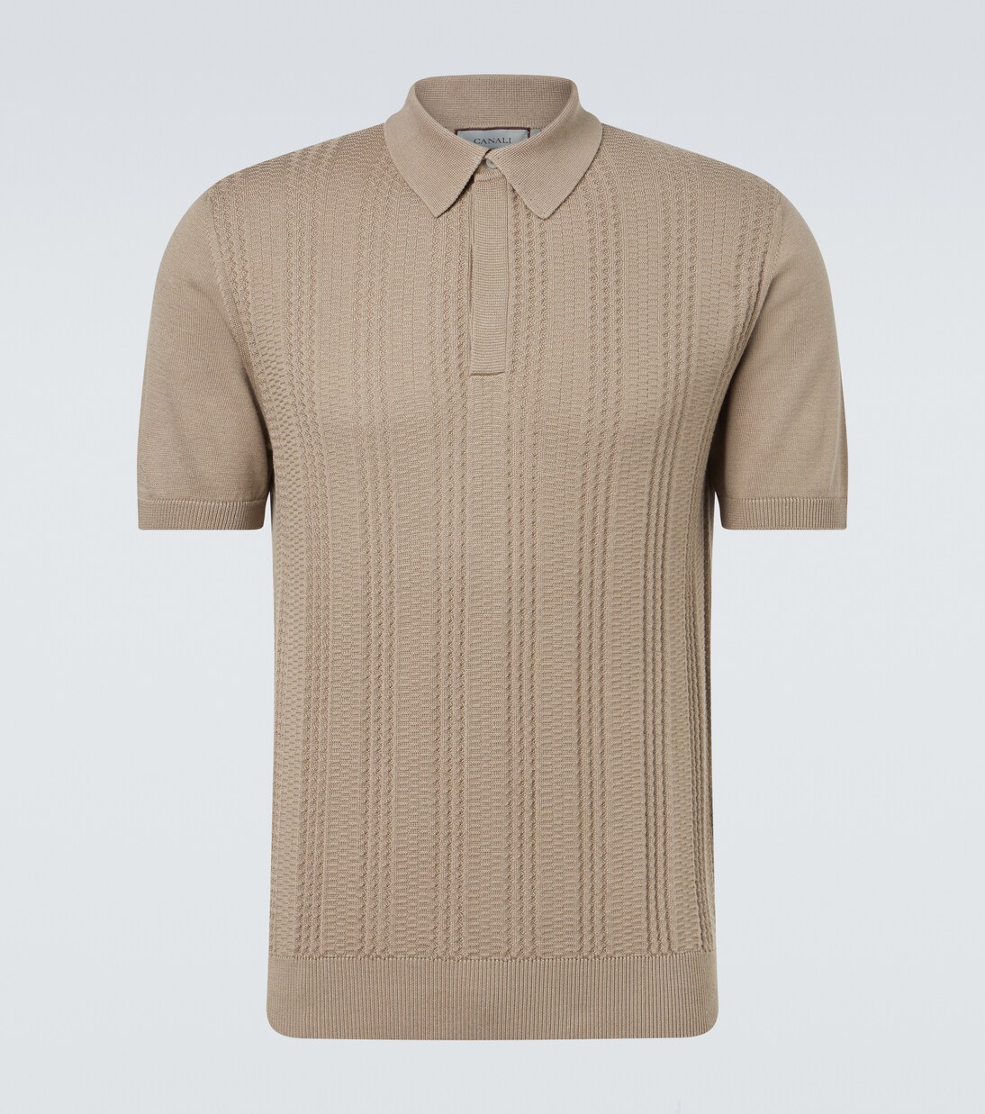 Cotton-blend polo shirt | Canali