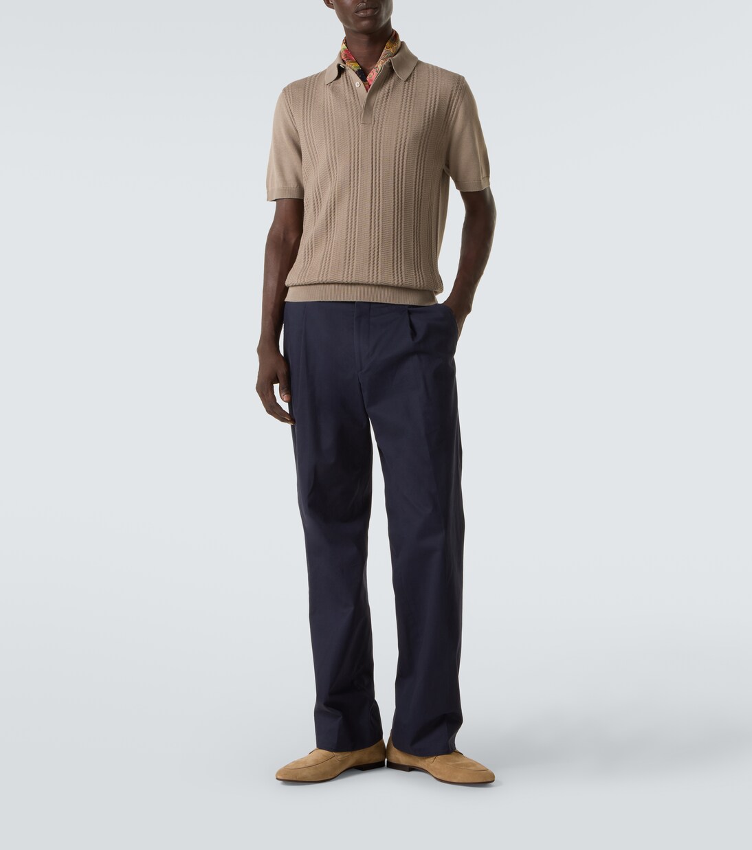 Cotton-blend polo shirt | Canali