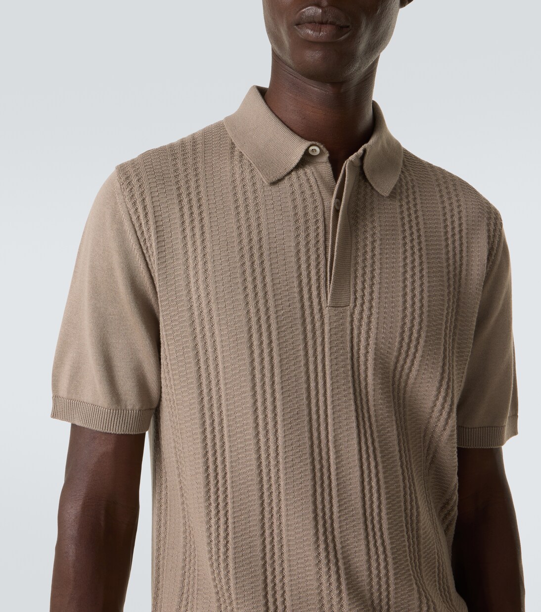 Cotton-blend polo shirt | Canali