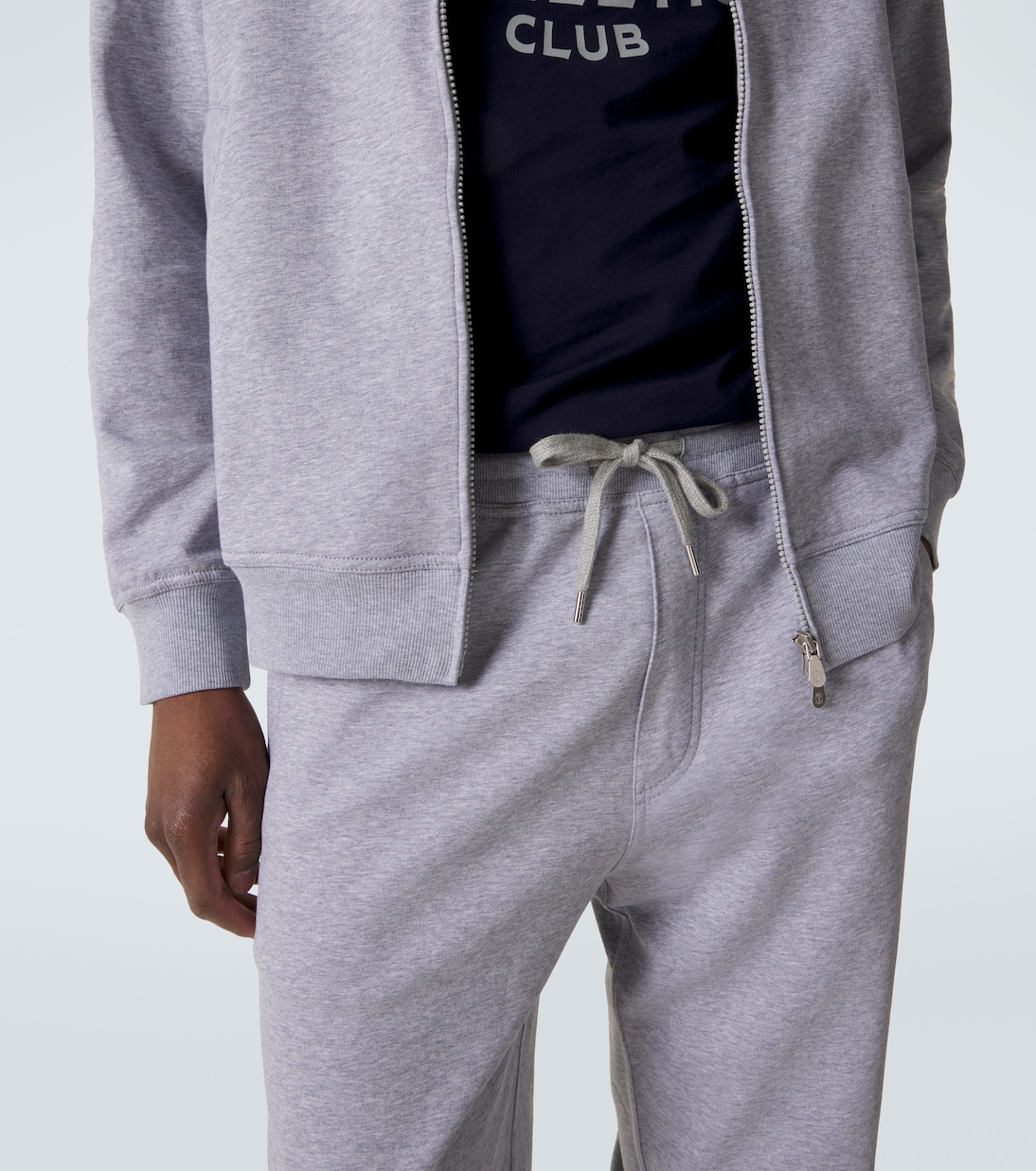 Cotton-blend jersey sweatpants | Brunello Cucinelli