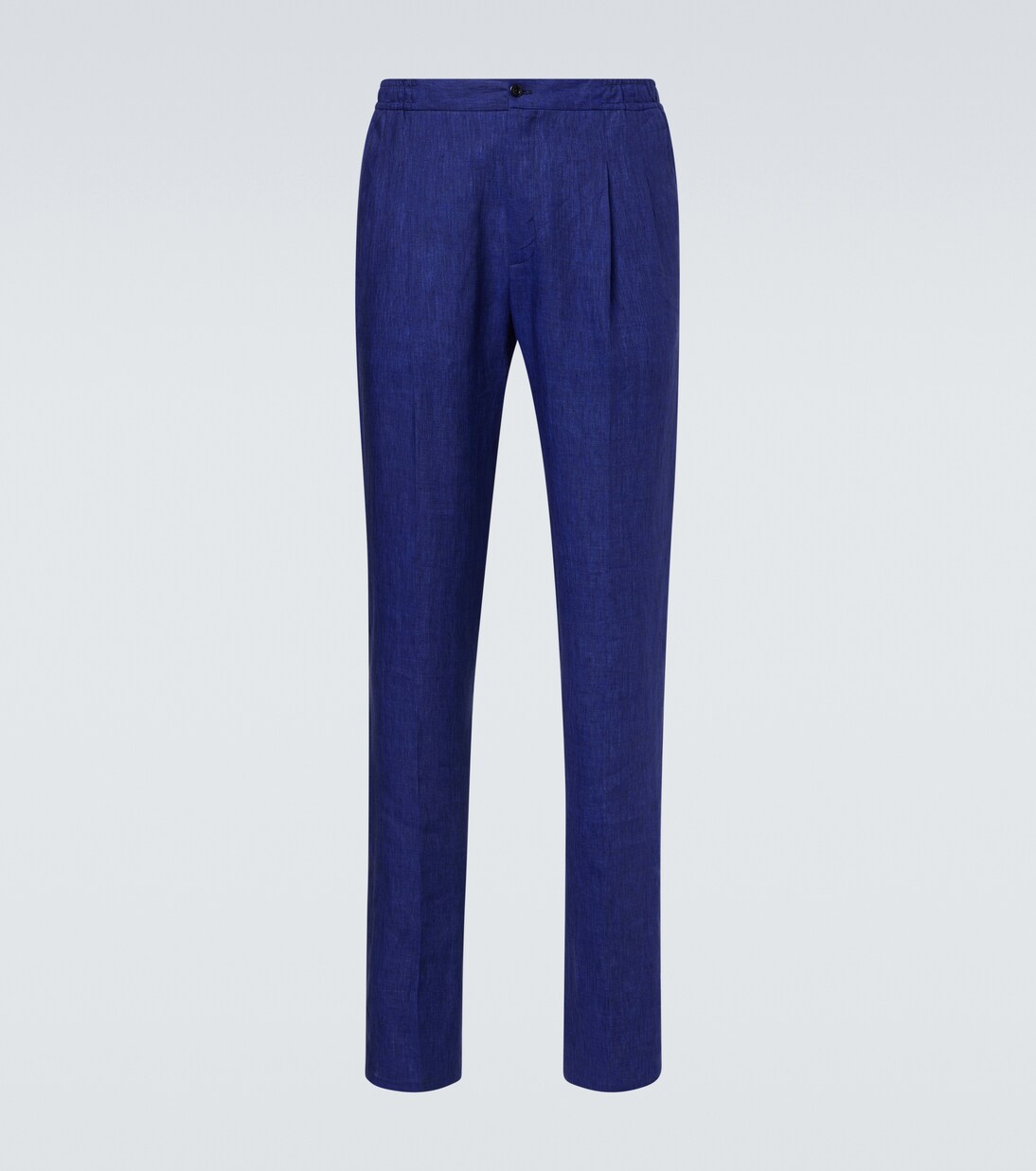 Linen tapered pants | Rubinacci