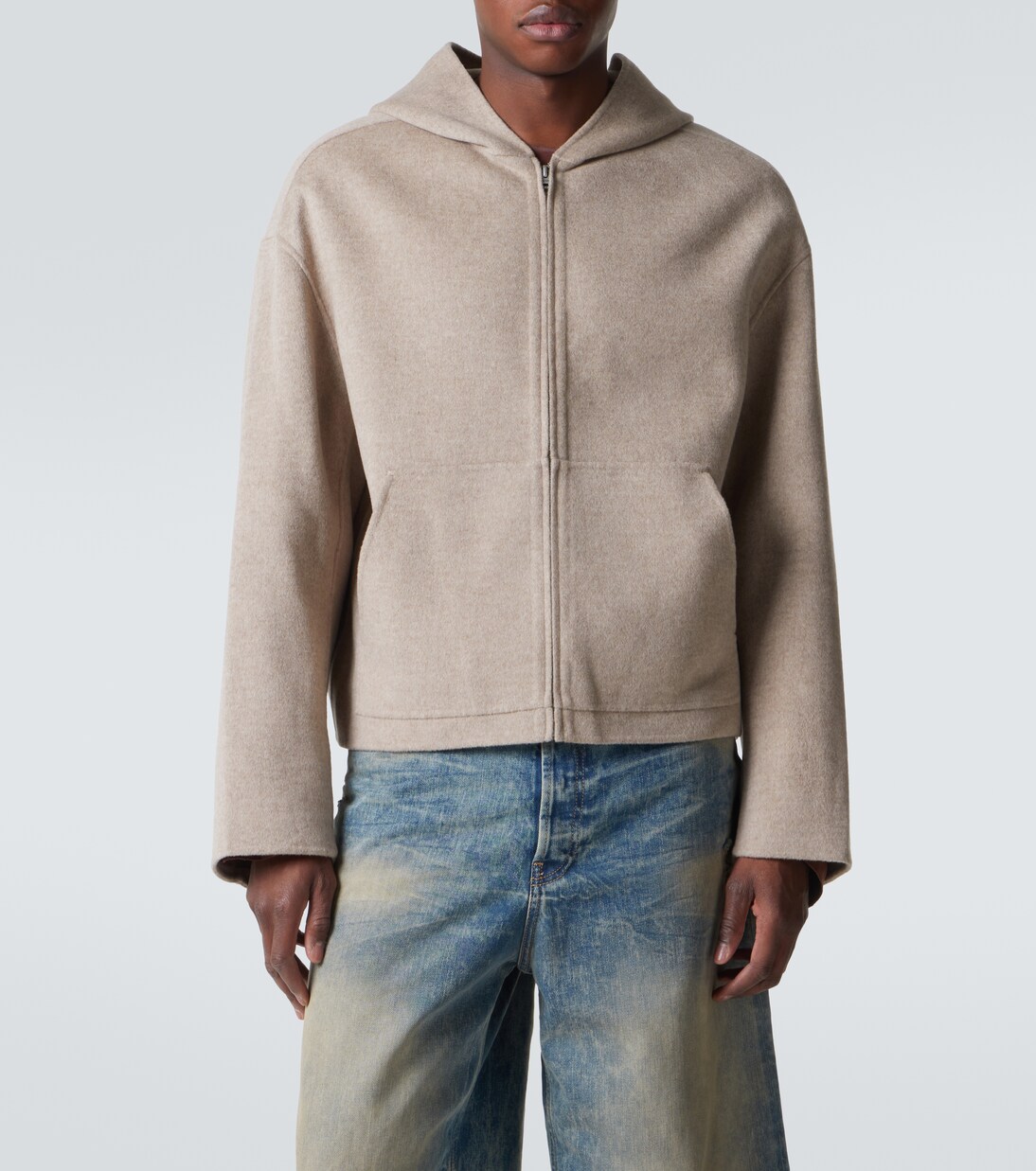 Kapuzenjacke aus Wolle und Kaschmir | Acne Studios