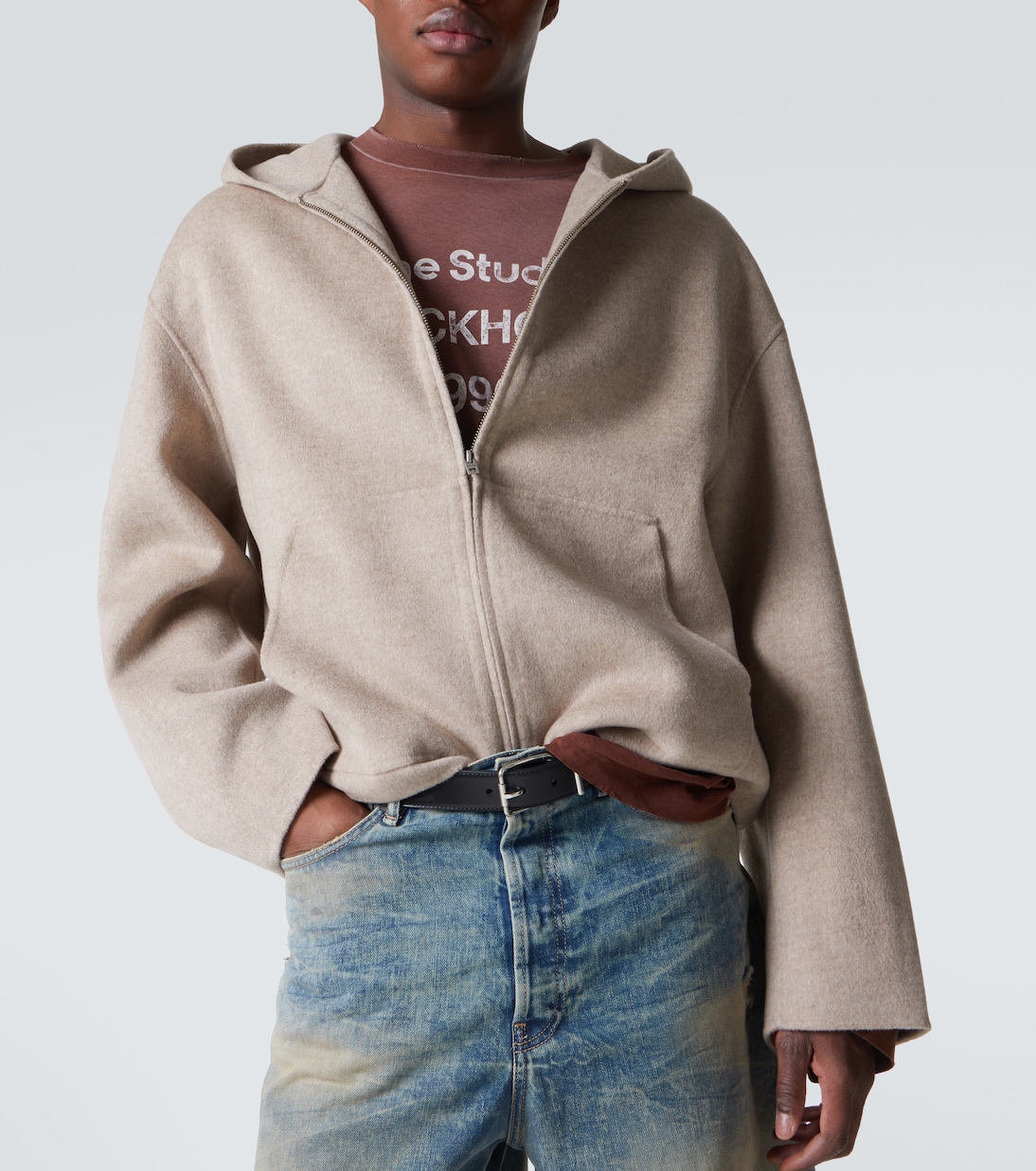 Kapuzenjacke aus Wolle und Kaschmir | Acne Studios