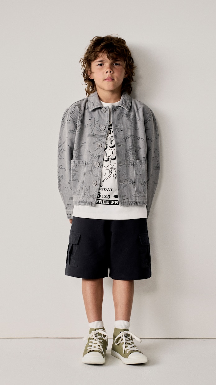 Bedruckte Jeansjacke | Stella McCartney Kids