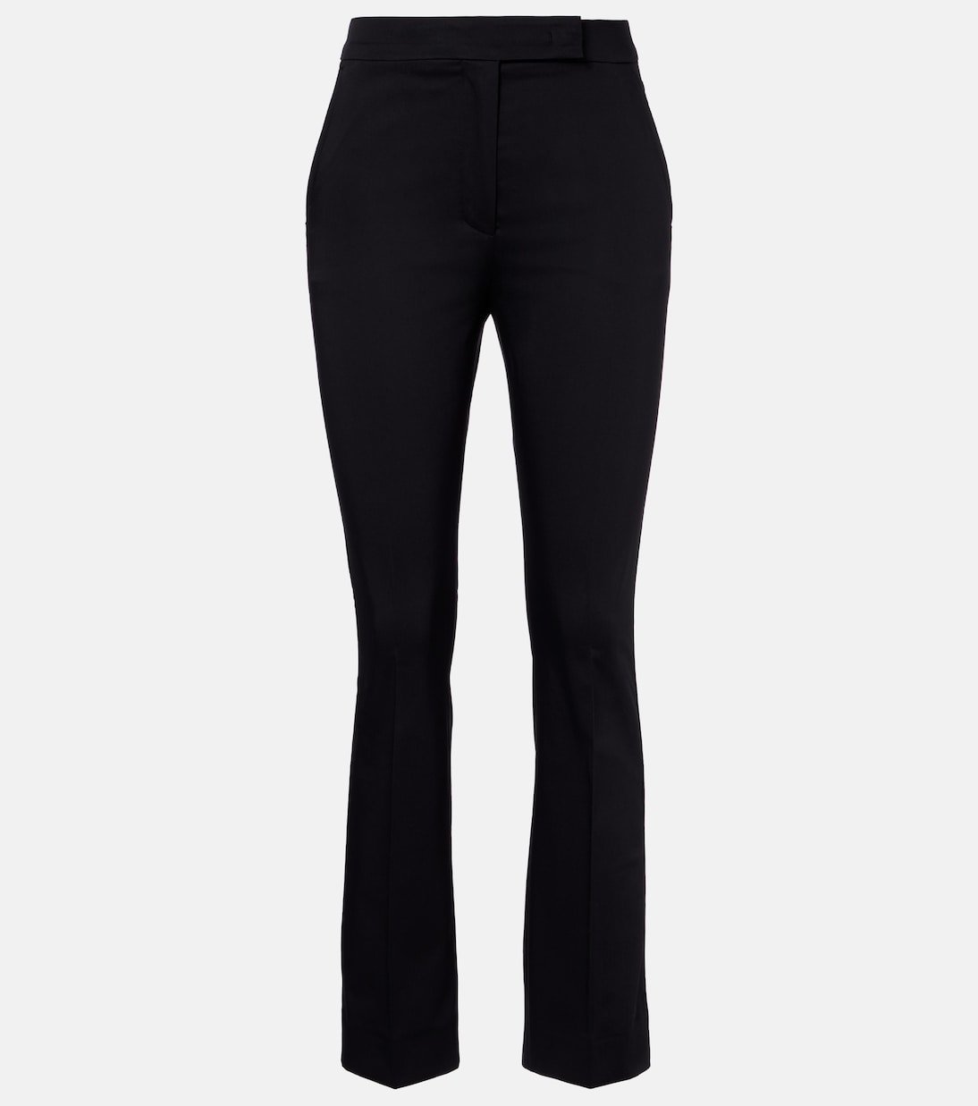 Cotton-blend cropped slim pants | Max Mara