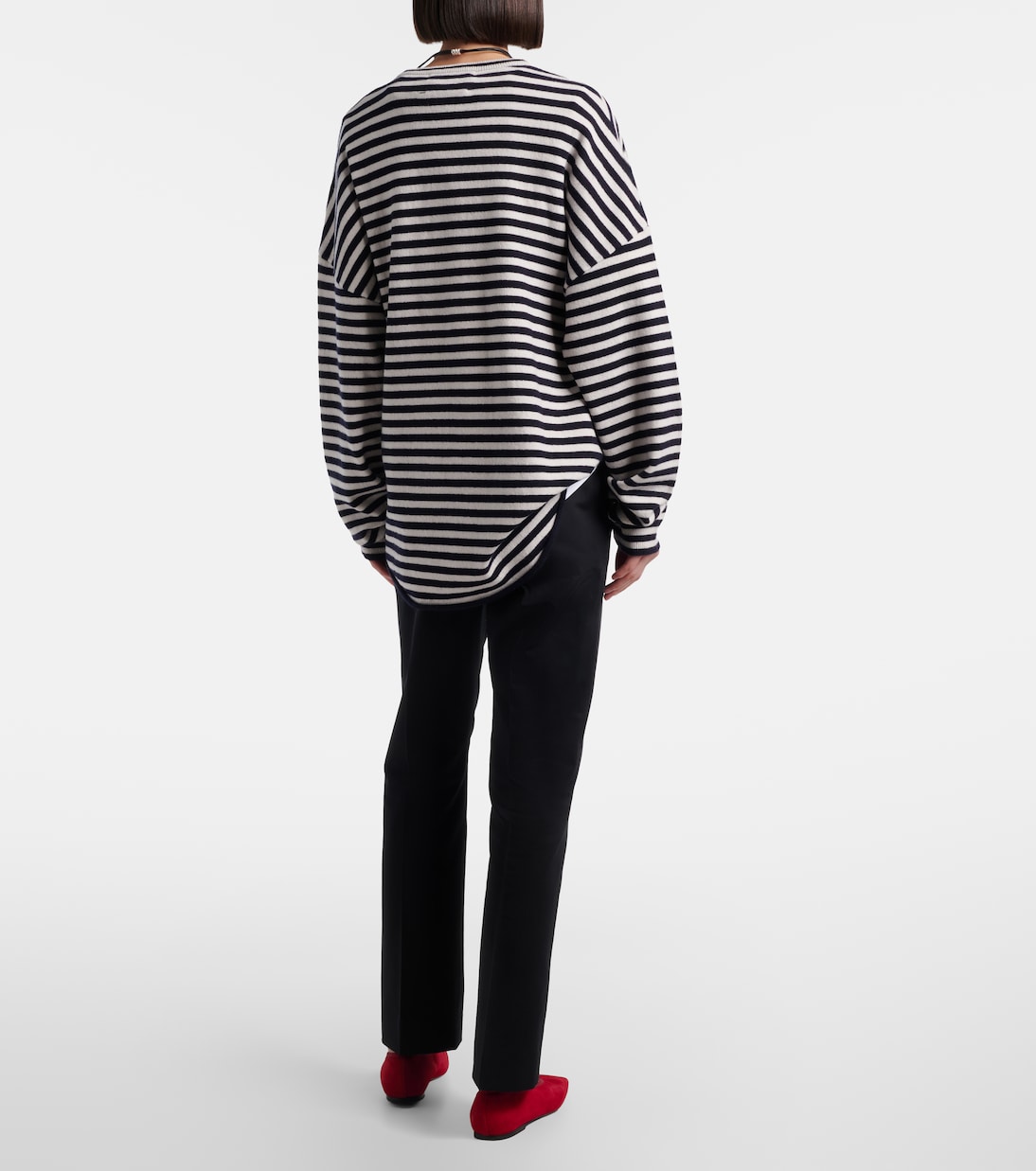 Cotton-blend cropped slim pants | Max Mara