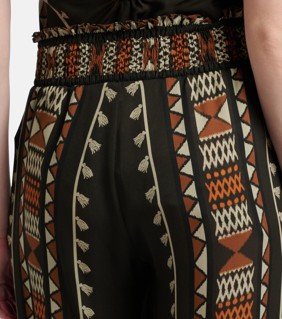 Pantaloni Nareem a palloncino in georgette di seta | Johanna Ortiz