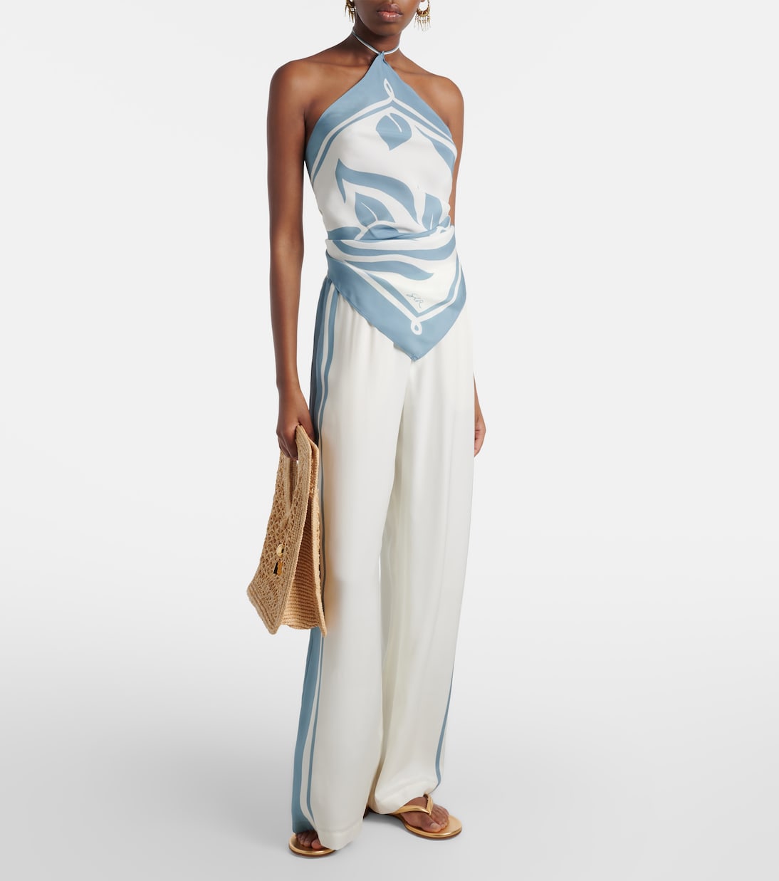 Lilou silk wide-leg pants | SIR