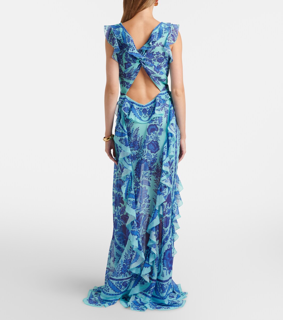 Floral ruffled gown | Etro