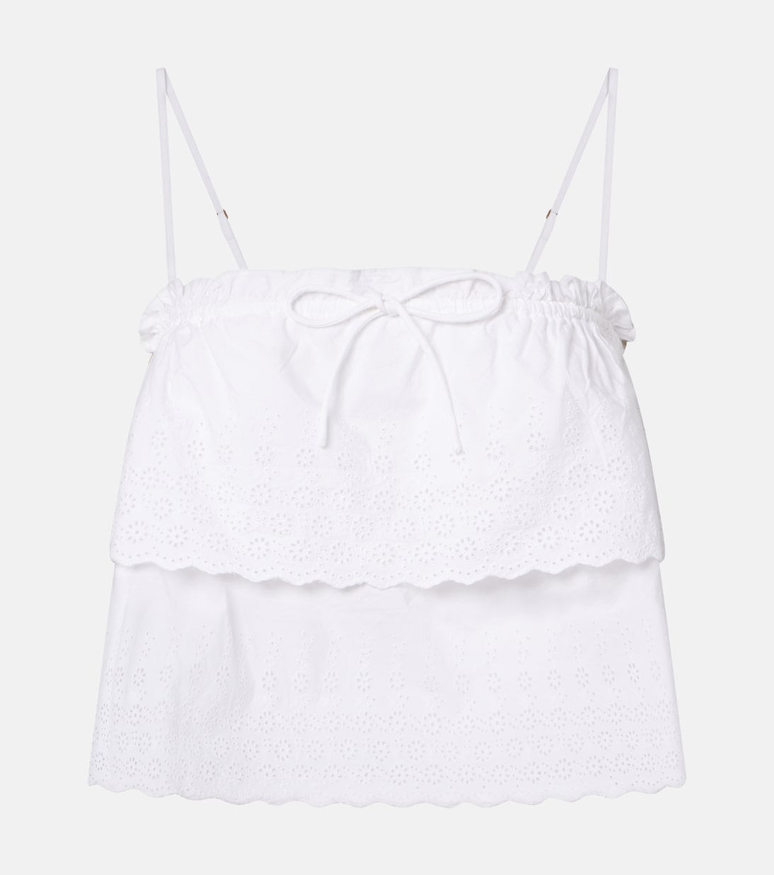 Crop top Oseanna en coton | Veronica Beard