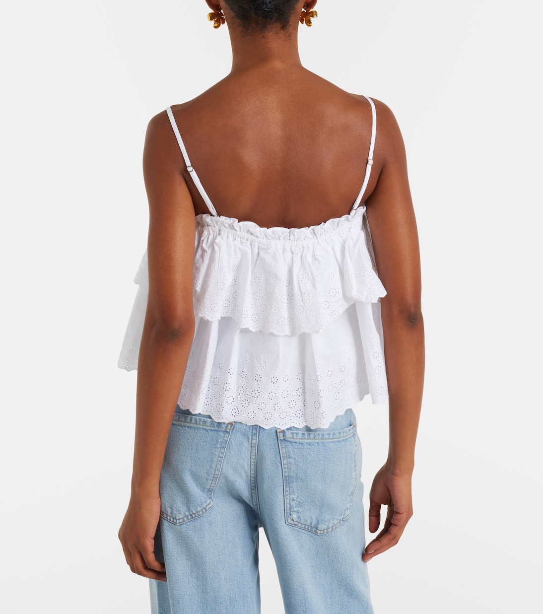 Crop top Oseanna en coton | Veronica Beard