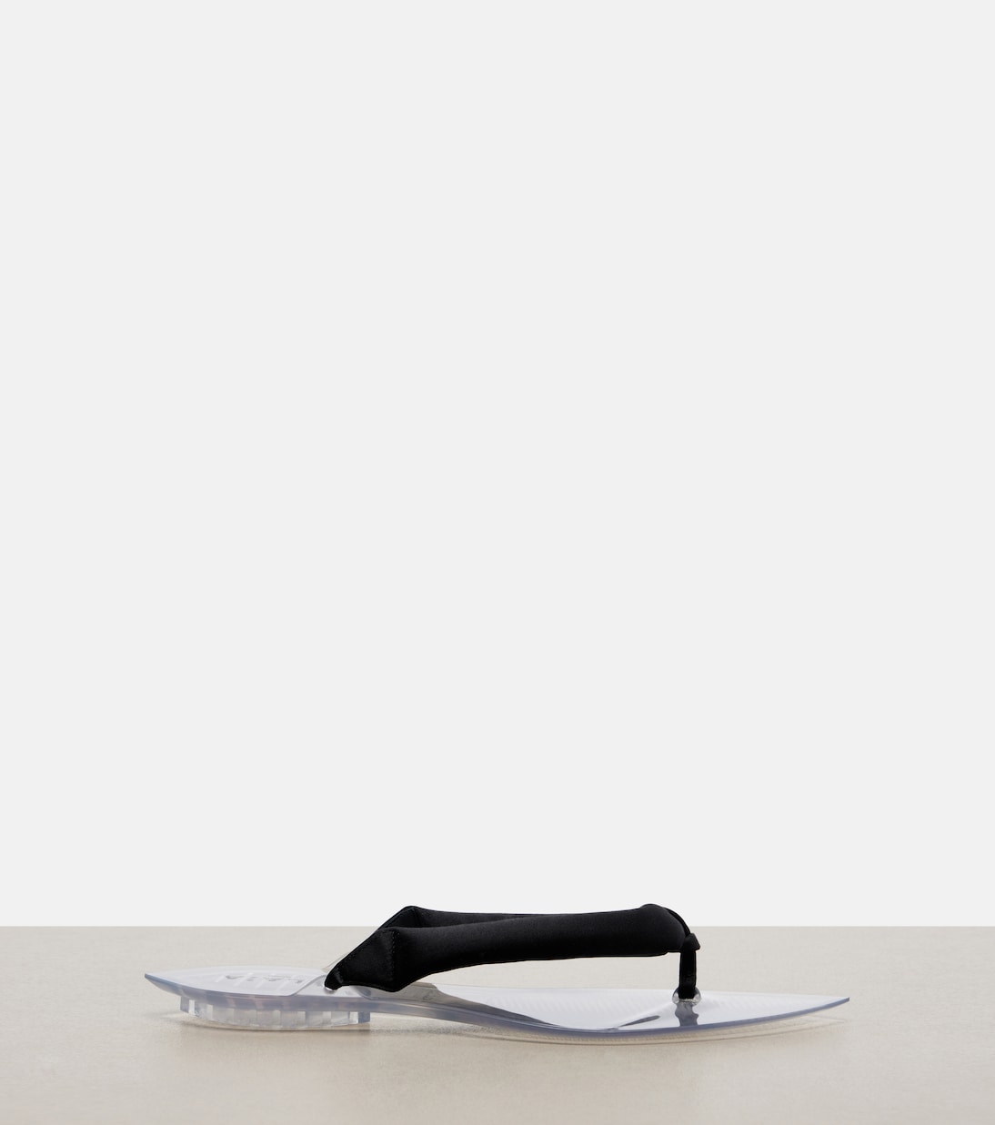 Invisible satin thong sandals | Alaïa