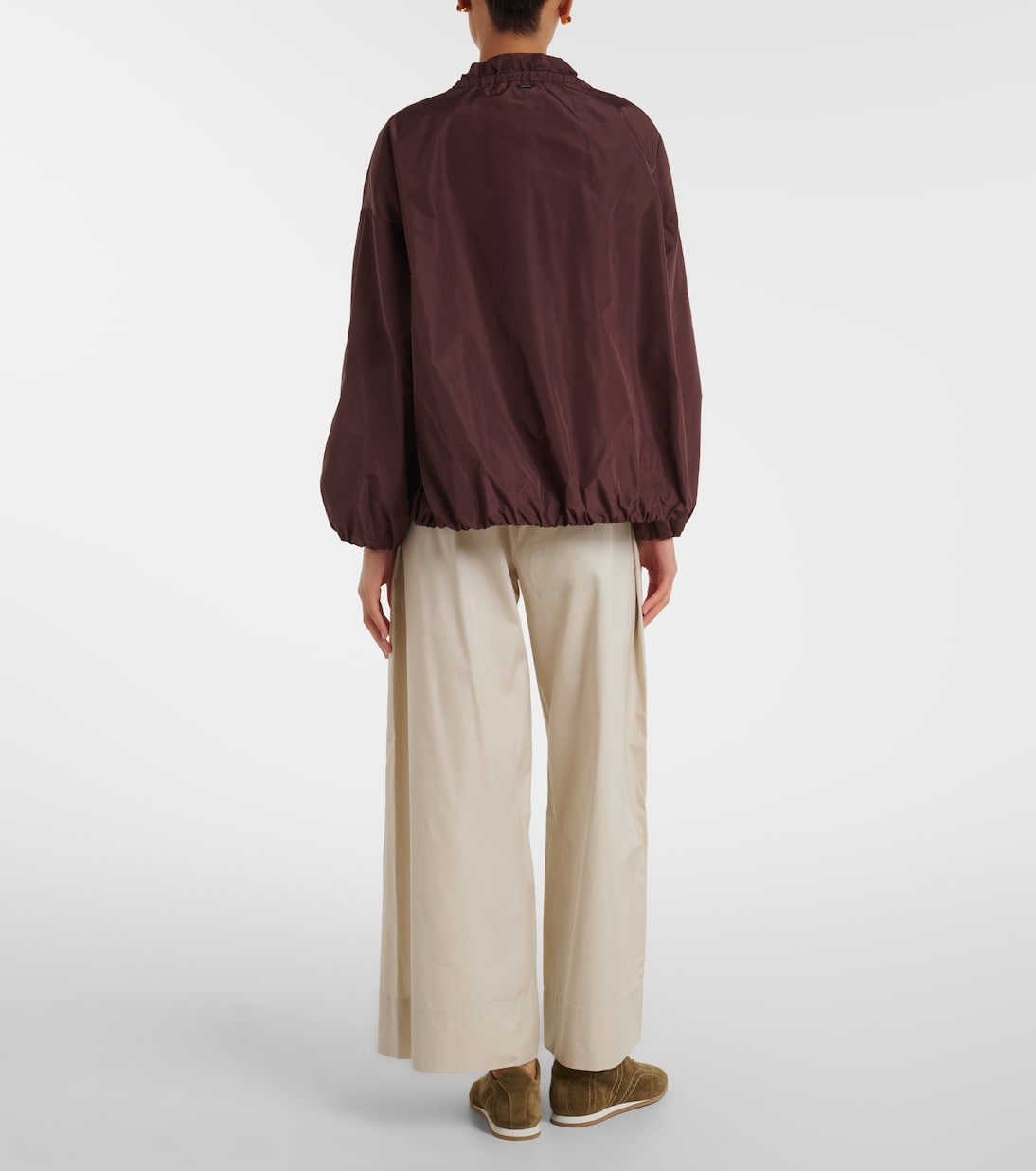 Cotton poplin wide-leg pants | 'S Max Mara