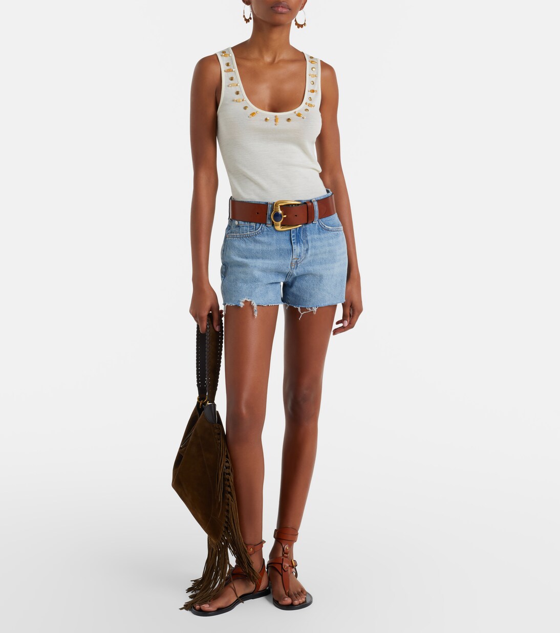 June denim shorts | 7 For All Mankind