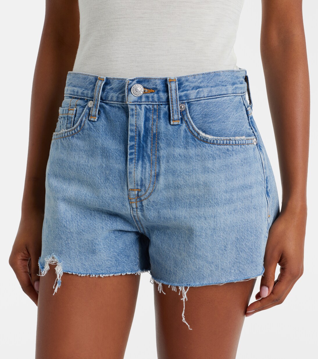 June denim shorts | 7 For All Mankind