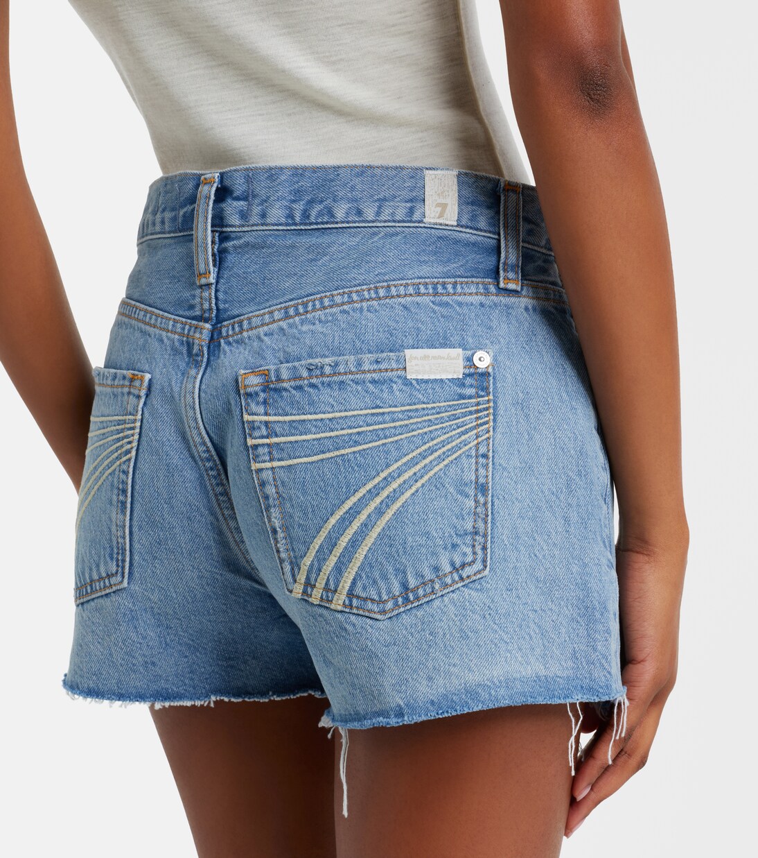 June denim shorts | 7 For All Mankind