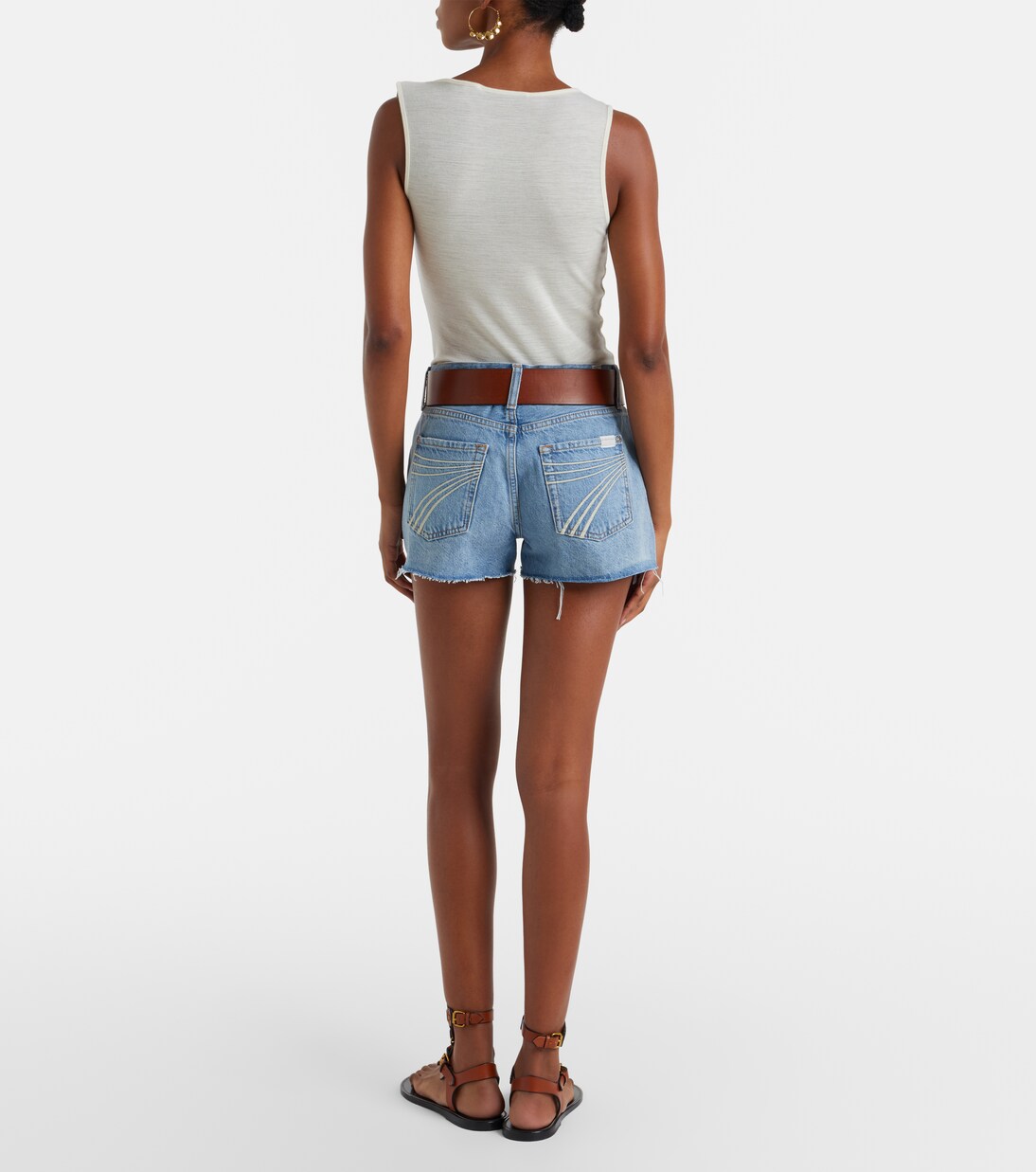 June denim shorts | 7 For All Mankind
