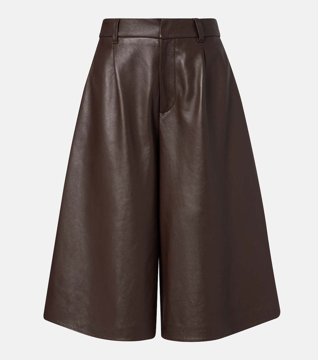 Leather Bermuda shorts | Brunello Cucinelli