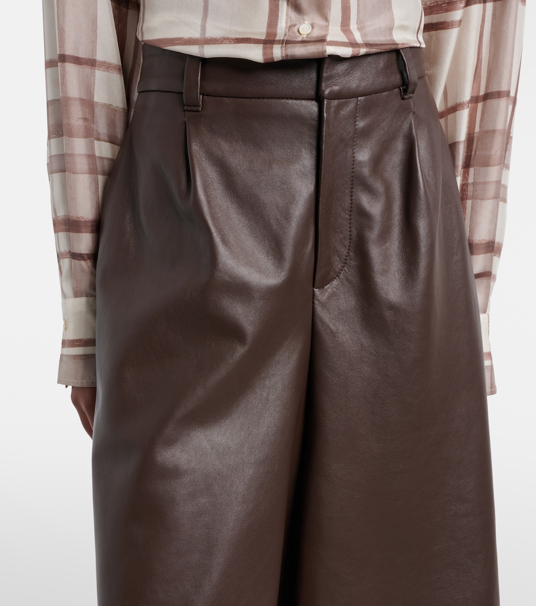 Leather Bermuda shorts | Brunello Cucinelli