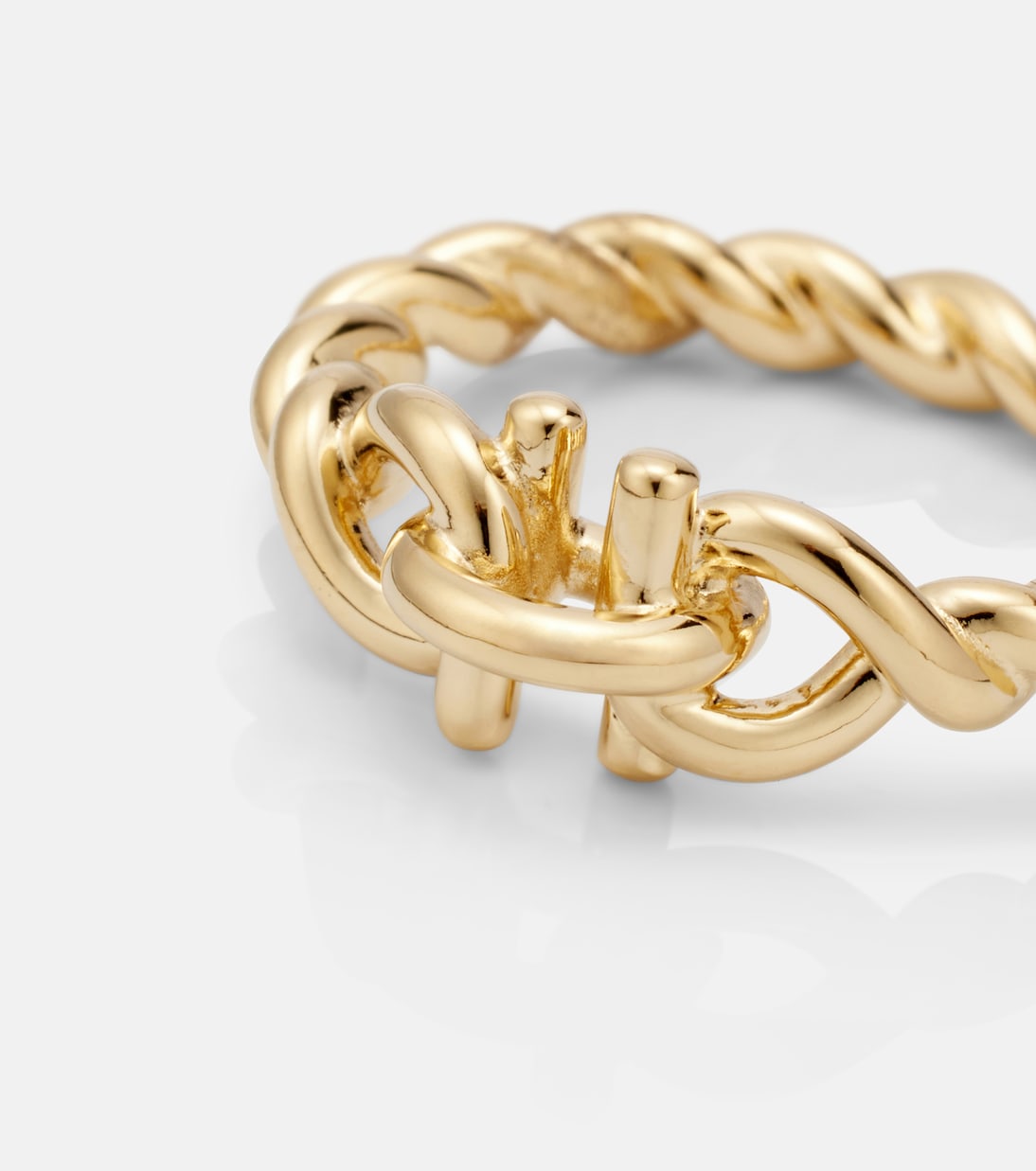 Gold-plated ring | Ferragamo