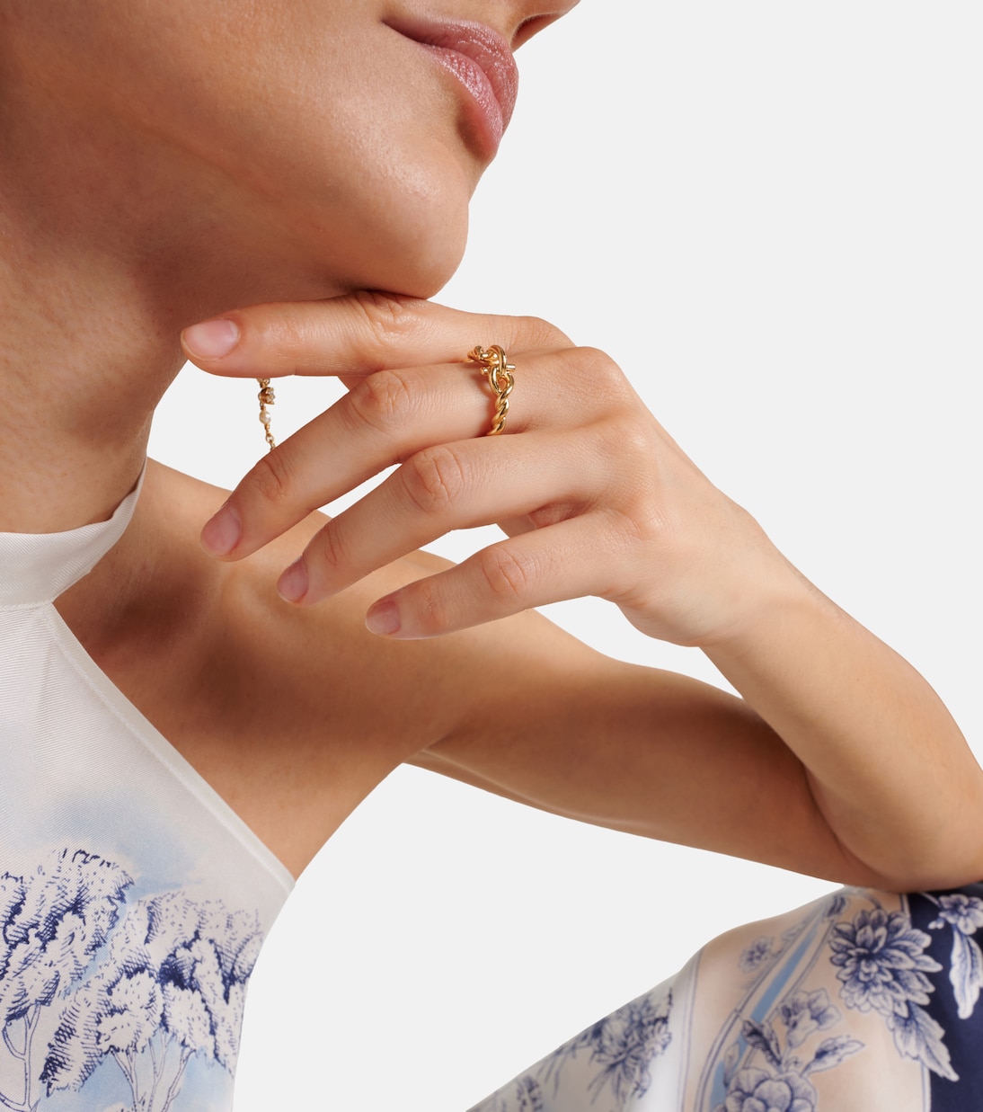 Gold-plated ring | Ferragamo