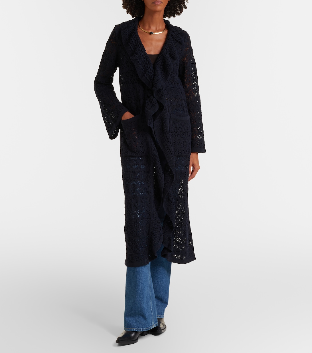 Cotton-blend crochet coat | Dorothee Schumacher