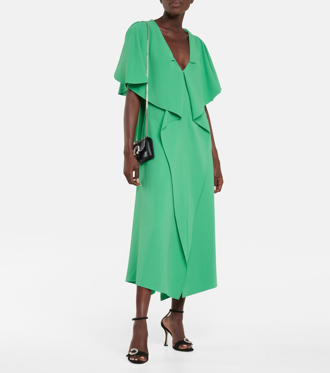 Robe midi Dolan en crêpe | Roland Mouret