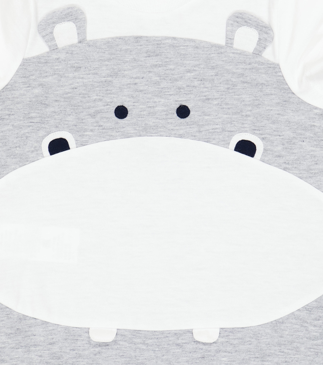 Baby hippo cotton bodysuit | Il Gufo