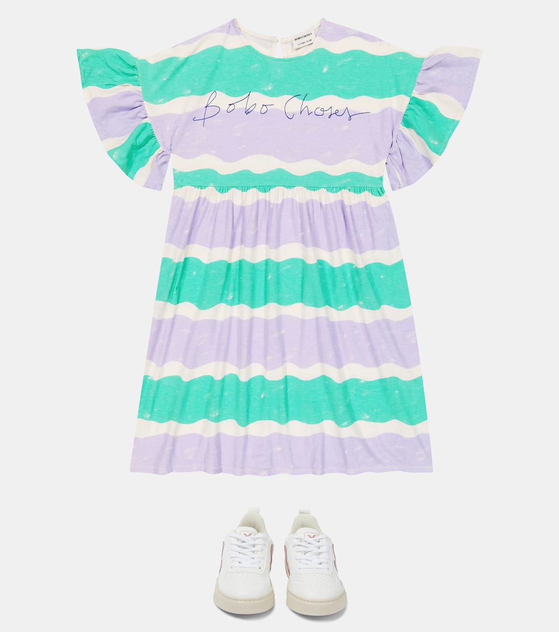 Robe rayée en coton | Bobo Choses