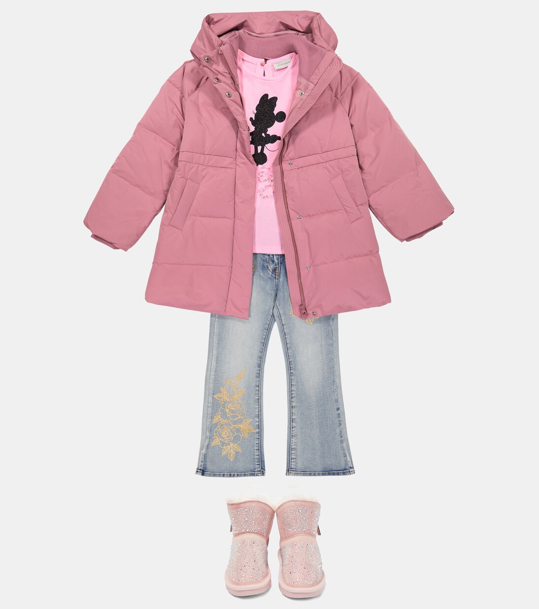 x Disney® embellished jersey T-shirt | Monnalisa