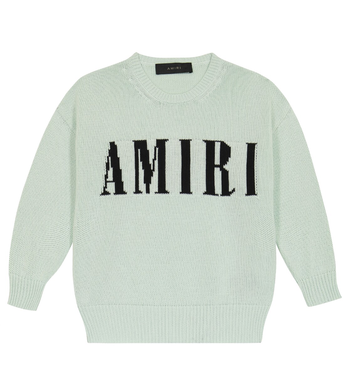 Intarsia-knit cotton and cashmere sweater | Amiri Kids