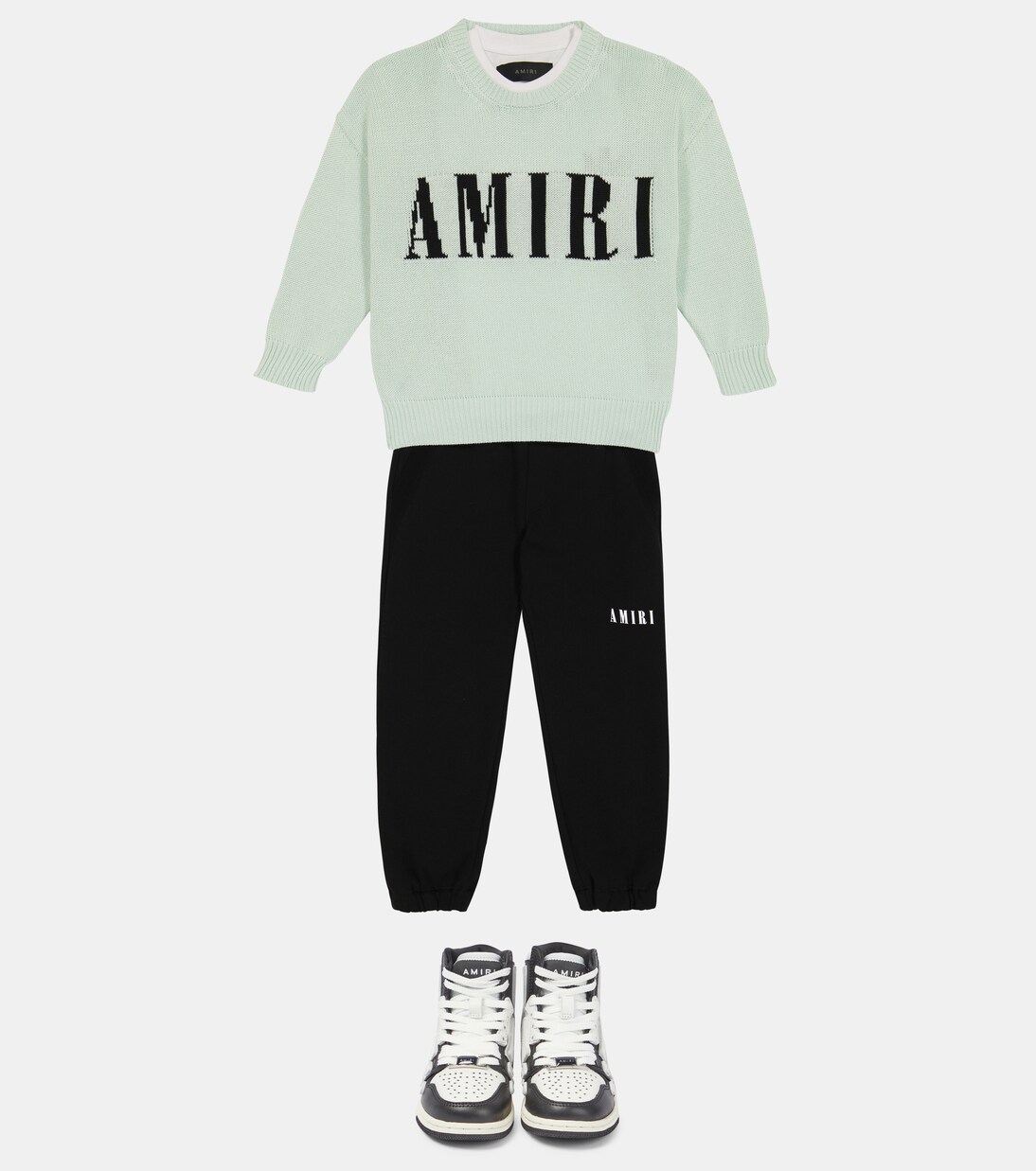 Intarsia-knit cotton and cashmere sweater | Amiri Kids