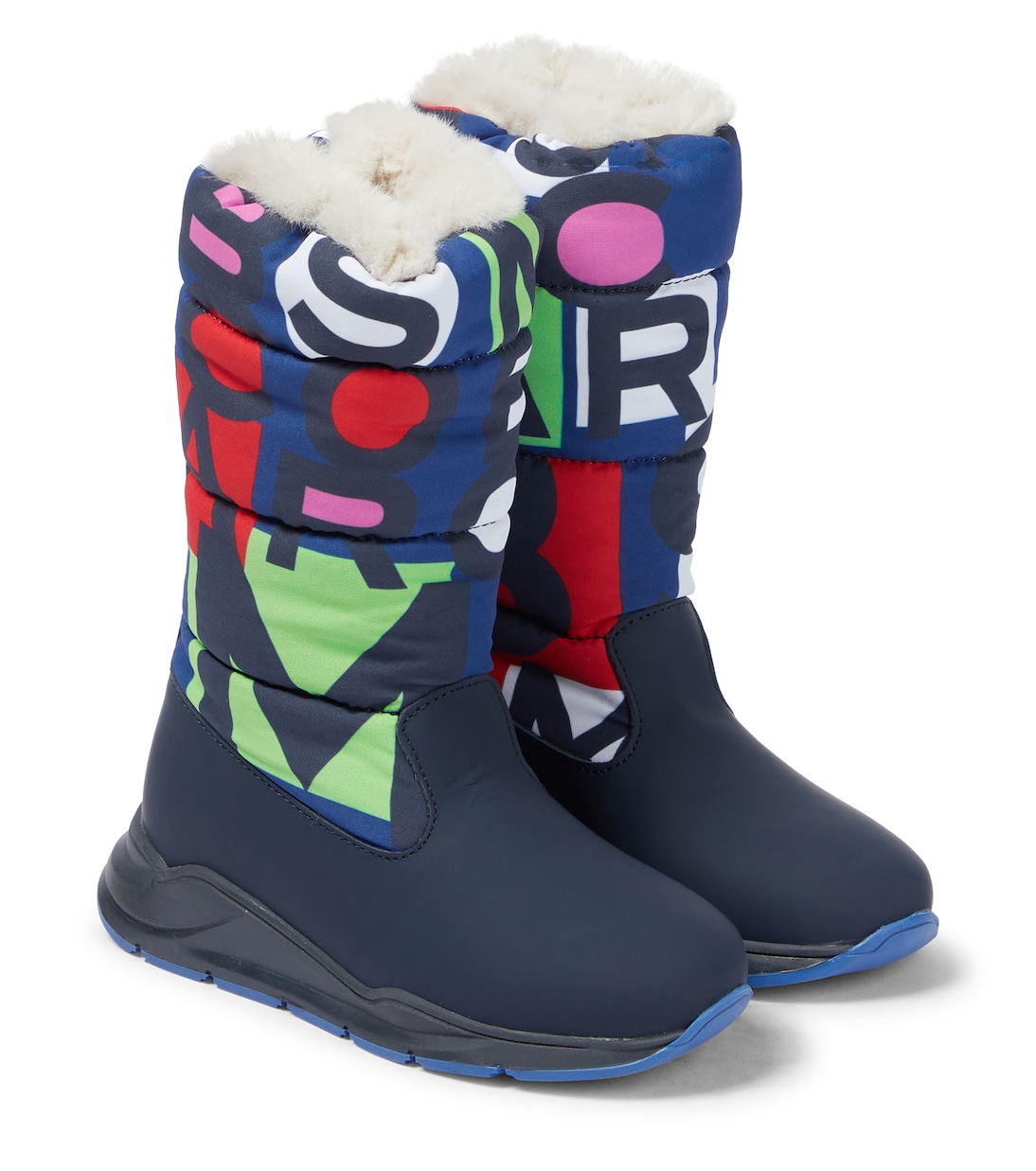 Printed leather snow boots | Marc Jacobs Kids