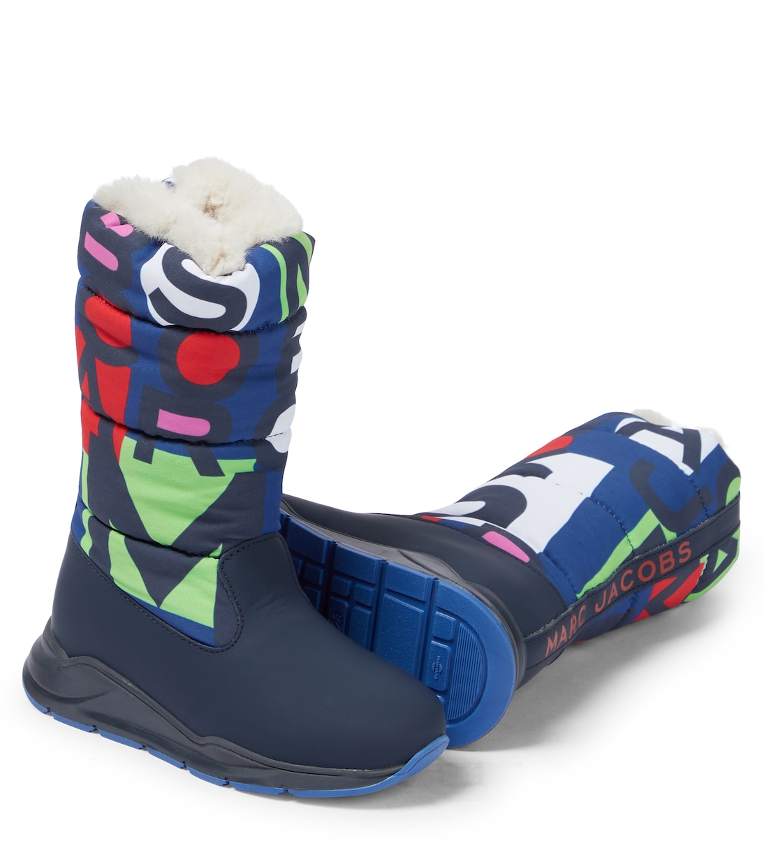 Printed leather snow boots | Marc Jacobs Kids