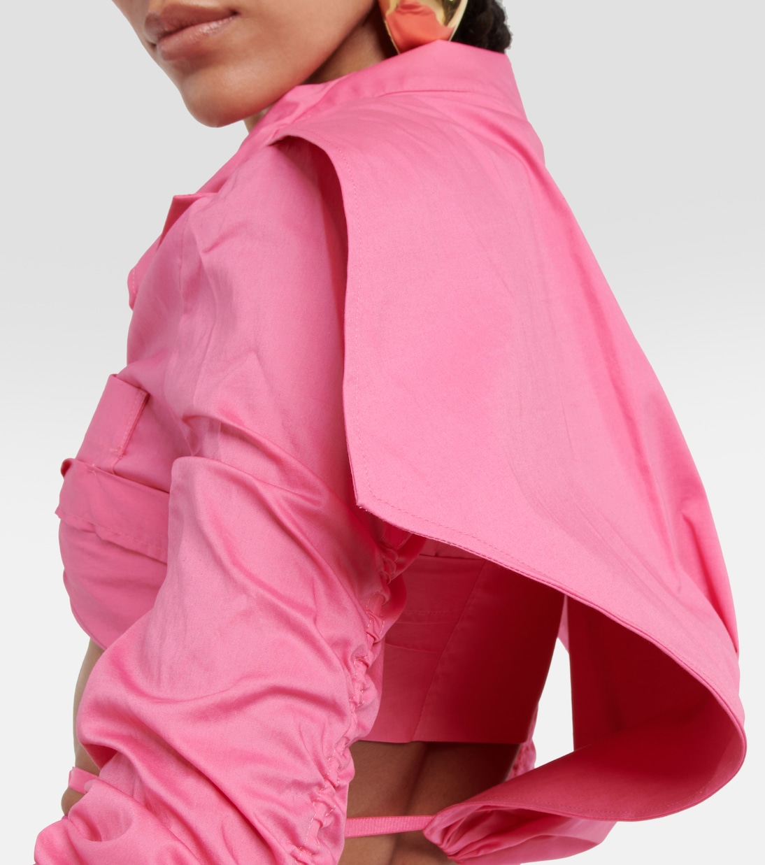 Cropped-Hemd La Chemise Meio aus Baumwolle | Jacquemus