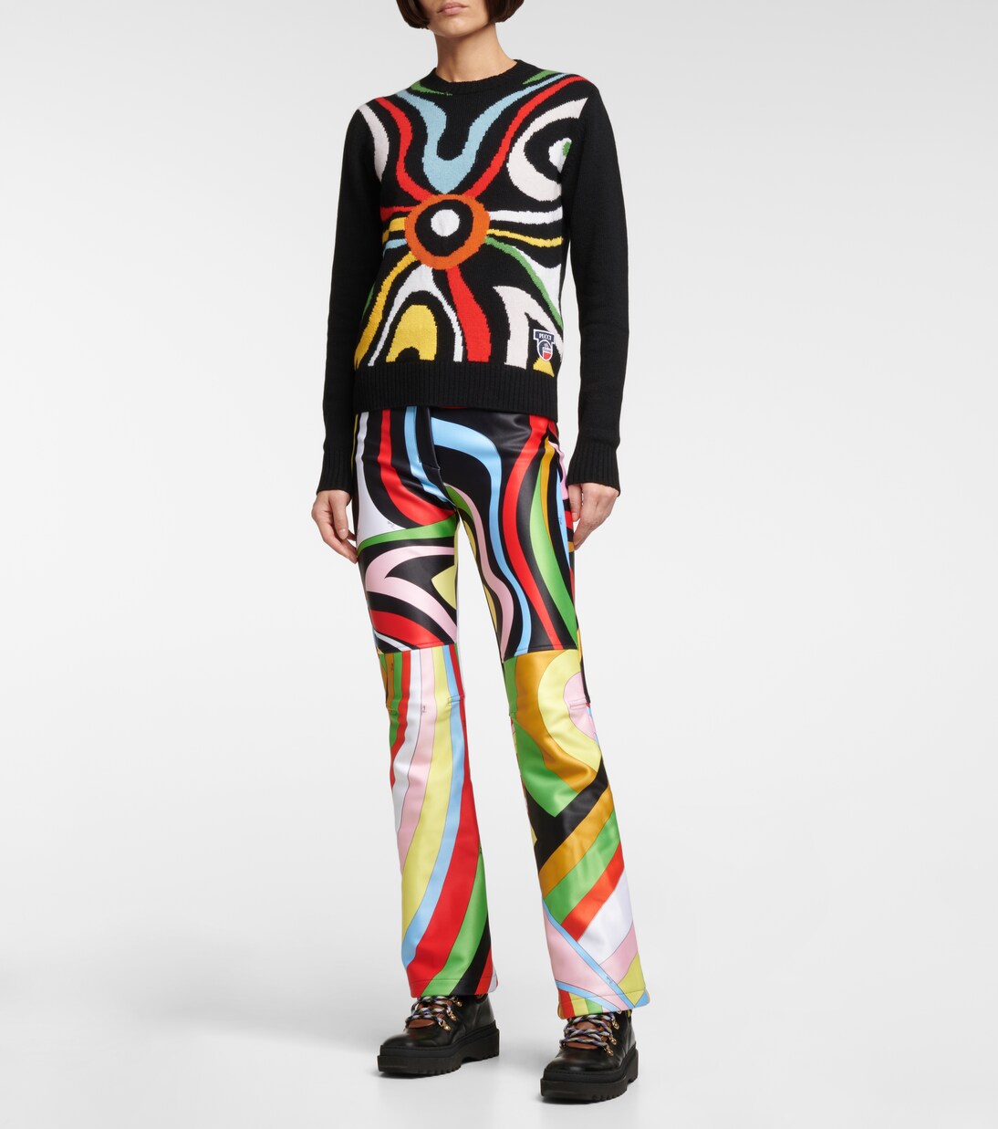 x Fusalp – Pull Marmo intarsia en laine | Pucci