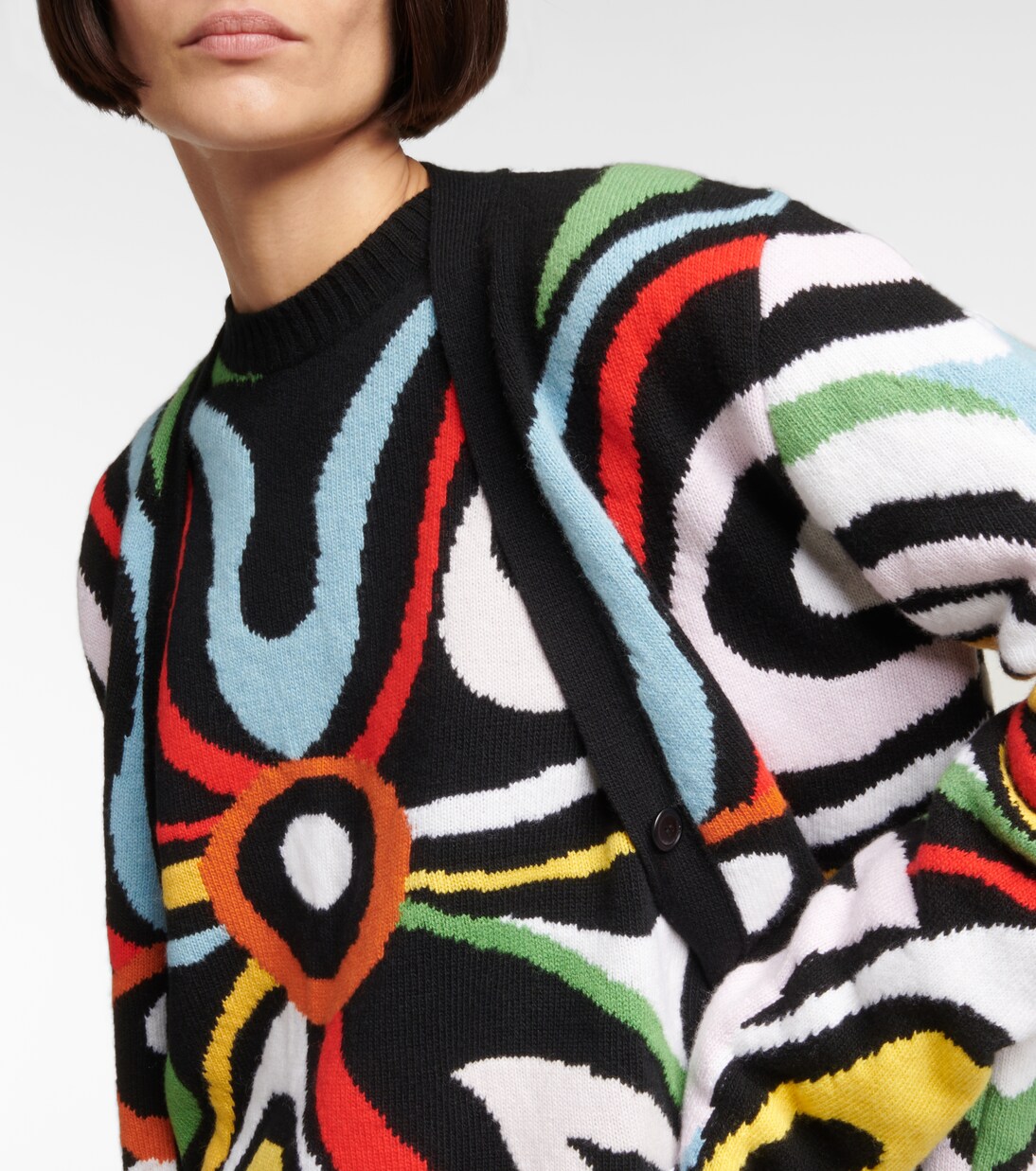 x Fusalp – Pull Marmo intarsia en laine | Pucci